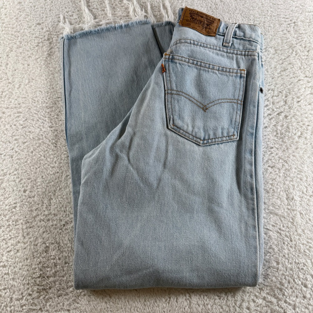 Vintage Levis 560 Student Jeans 27x30 Tag (26x28 Fit) Orange Tab Loose Fit Taper